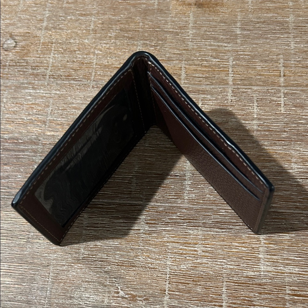 Coach Dark Brown Leather Card Holder - Picture 6 of 6